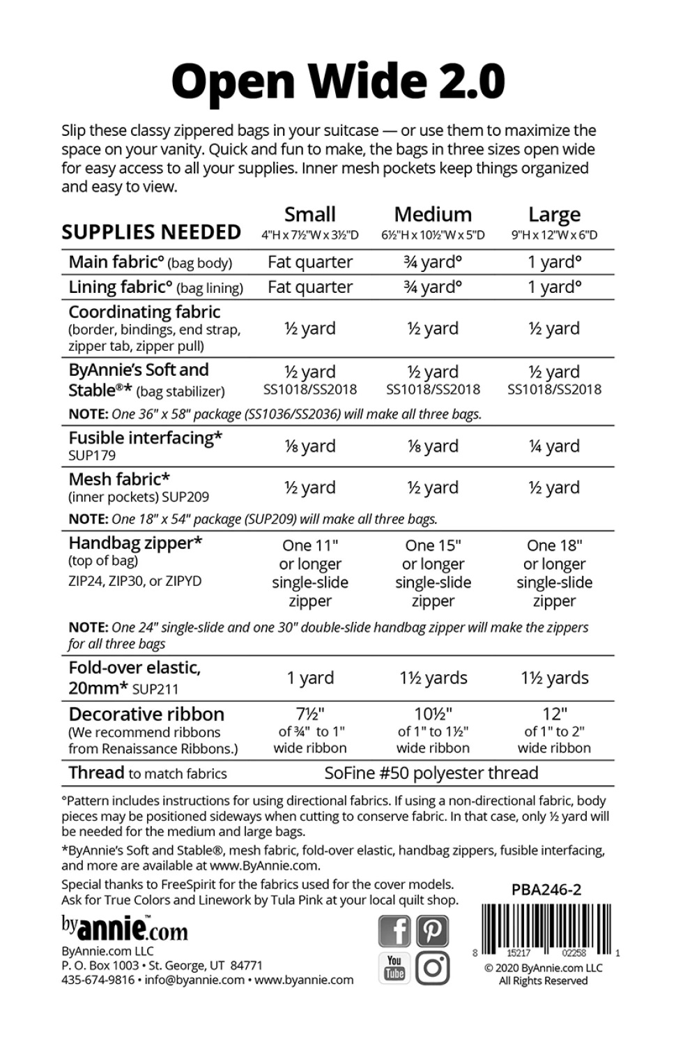 Schnittmuster by Annie "Open Wide 2.0" (englisch) – Bild 2