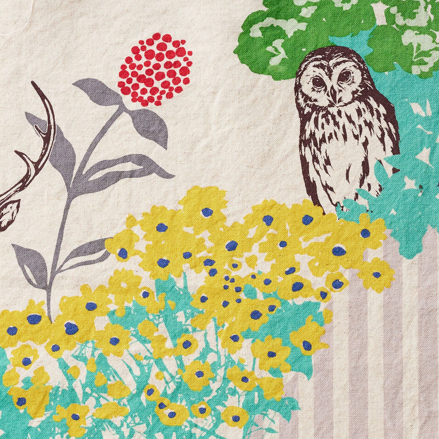 Kokka – Echino - Hide Cotton Linen Canvas in Blue