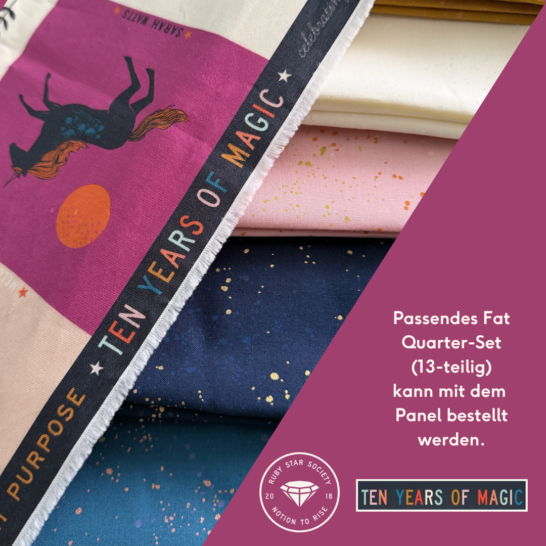 Vorverkauf - Ruby Star Society - Ten Years of Magic Panel - passendes Fat Quarter Set (13 Farben) – Bild 2